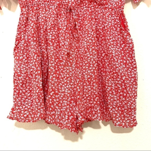 KORI AMERICA LADIES SURPLICED SLEEVE TIED ROMPER M - Picture 5 of 9